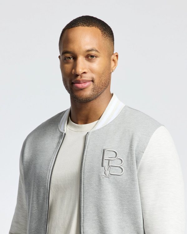 MENS HYDRA COLOR BLOCK KNIT BOMBER - B6J455F200 Hot on Sale - Image 3