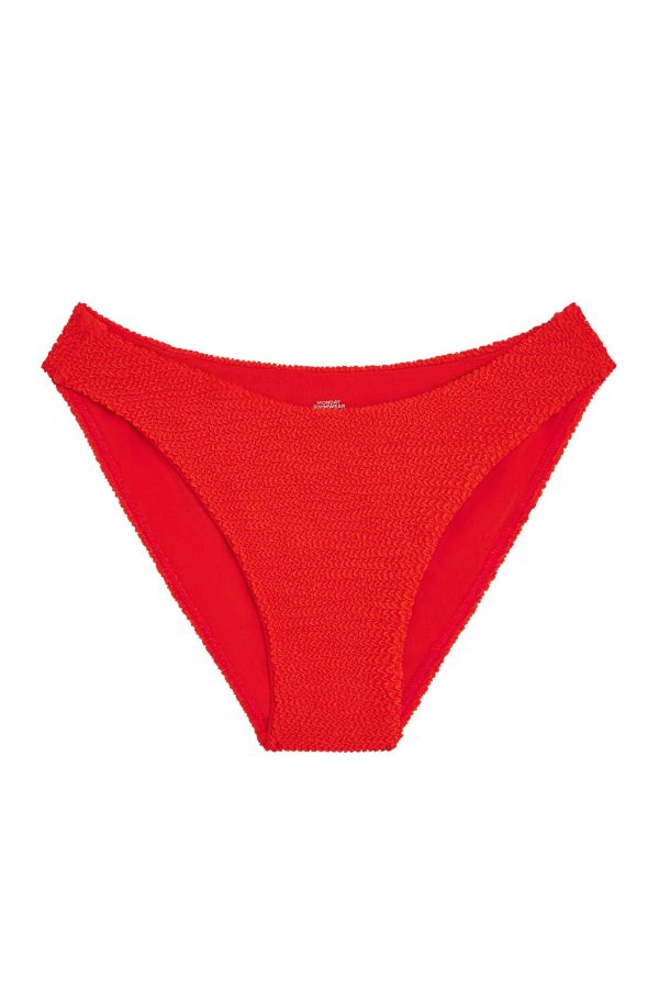 Seychelles Bottom - Chili Pepper Crinkle (Modest Coverage) Sale